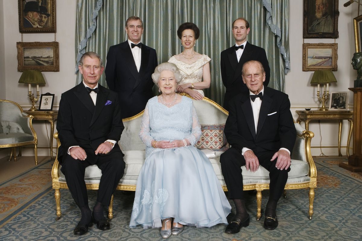 Princesse Anne la Reine Prince Charles Prince Philip Prince Andrew Prince Edward