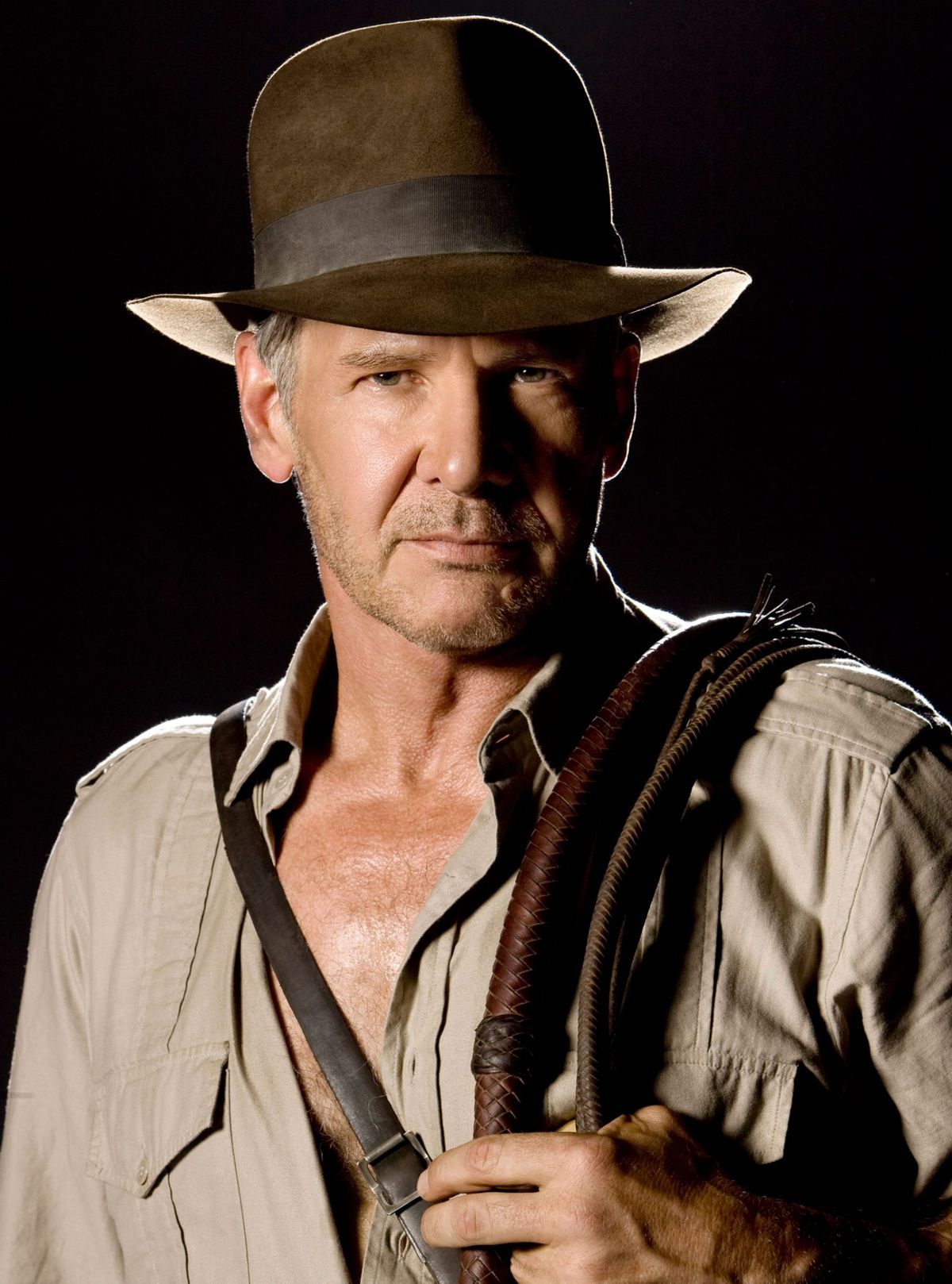 Harrison Ford en las tres primeras películas de Indiana Jones, ¡no en la cuarta!