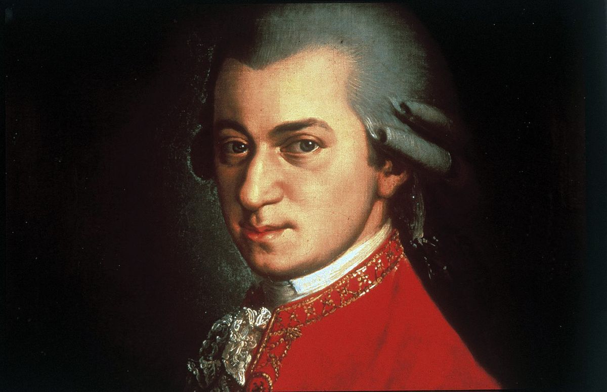 Портрет на Волфганг Амадей Моцарт около 1780 г., рисуван от Йохан Непомук дела Кроче