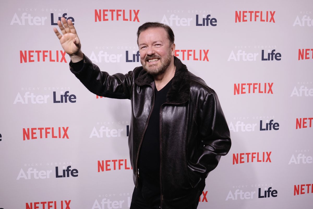 Ricky Gervais na podujatí Afterlife