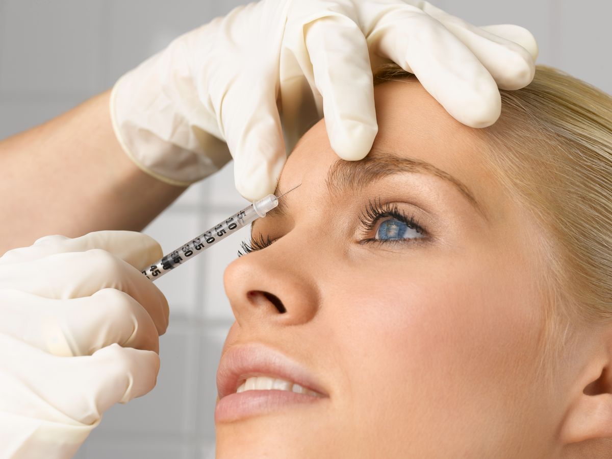 femme recevant du botox