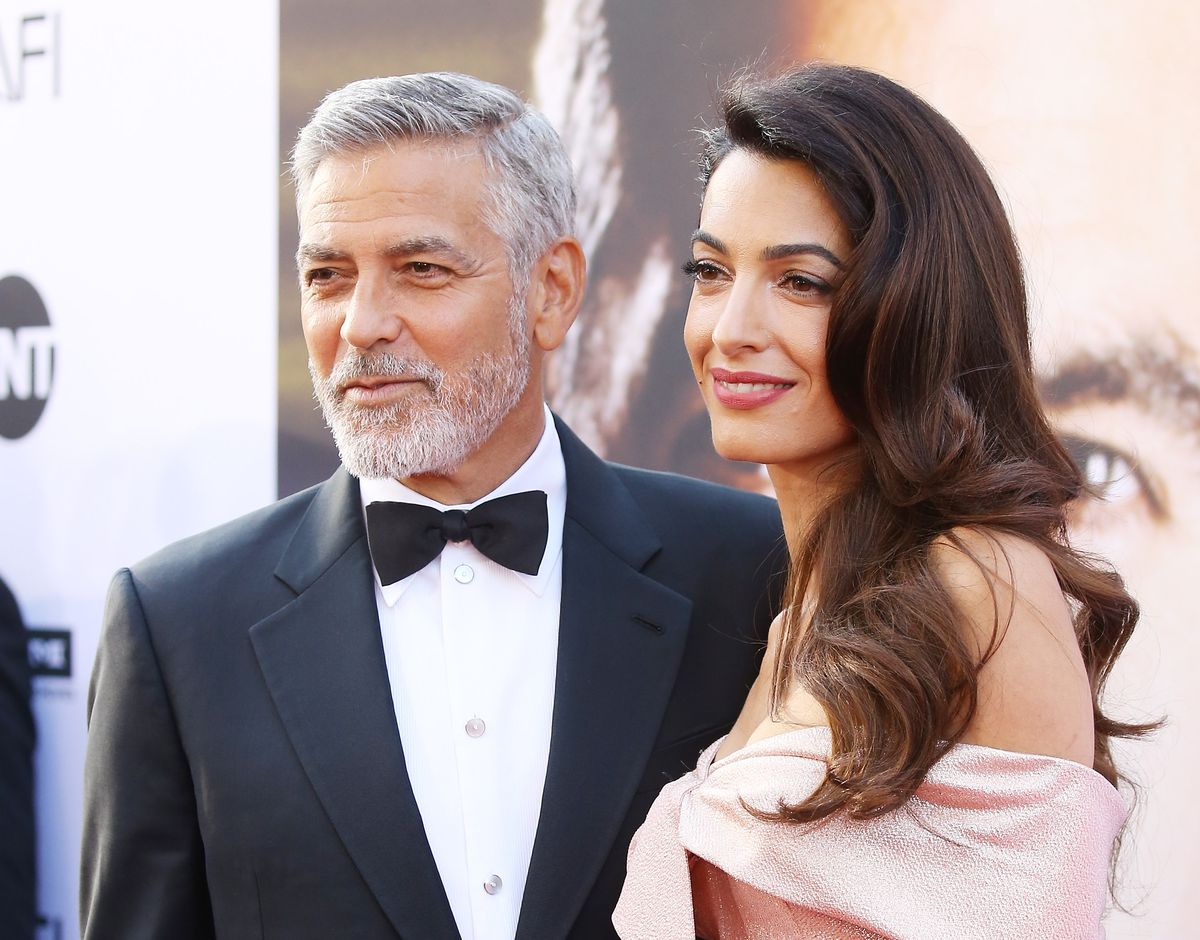 George Clooney in Amal Clooney prispeta na Ameriški filmski inštitut