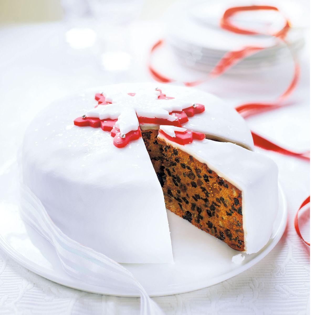 Božična torta, namočena v viski