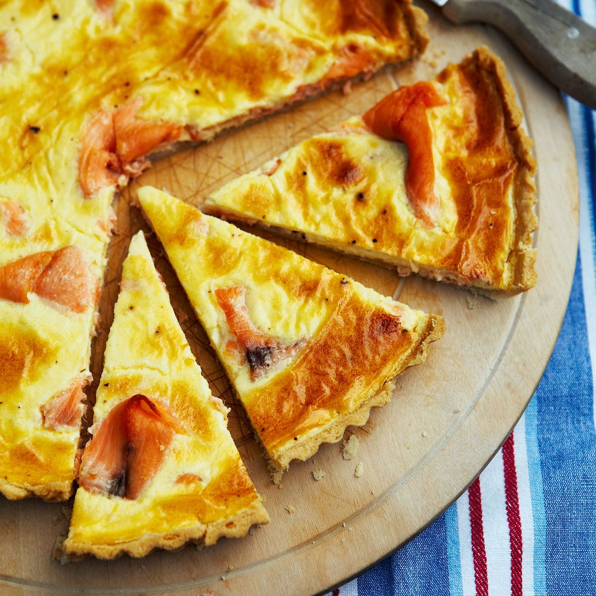 Torta iz dimljenega lososa