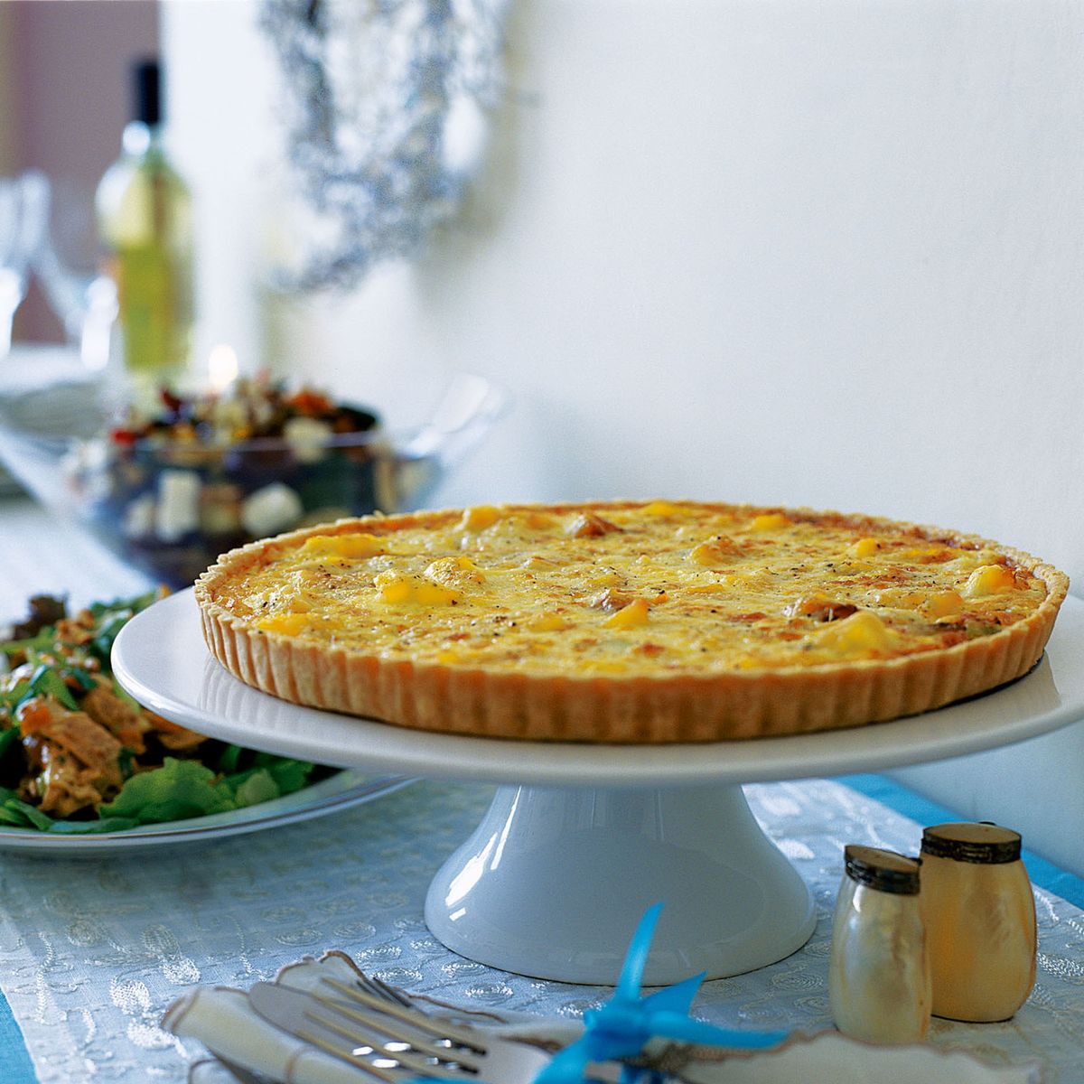 Haddock defumado, torta de gruyère e açafrão