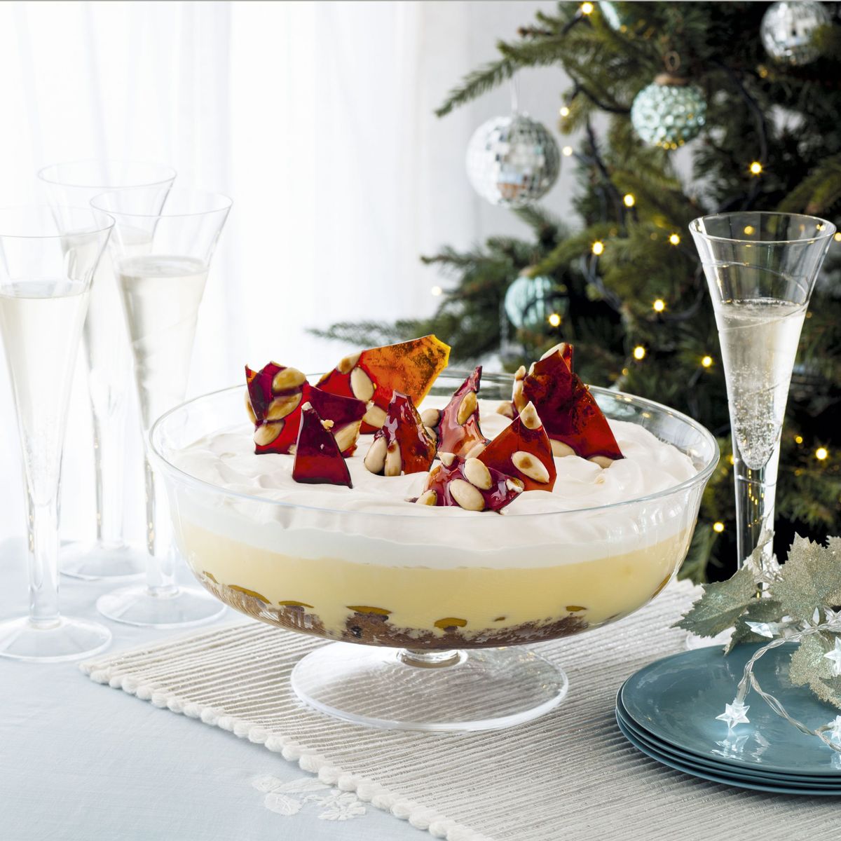 Peach Panettone Trifle