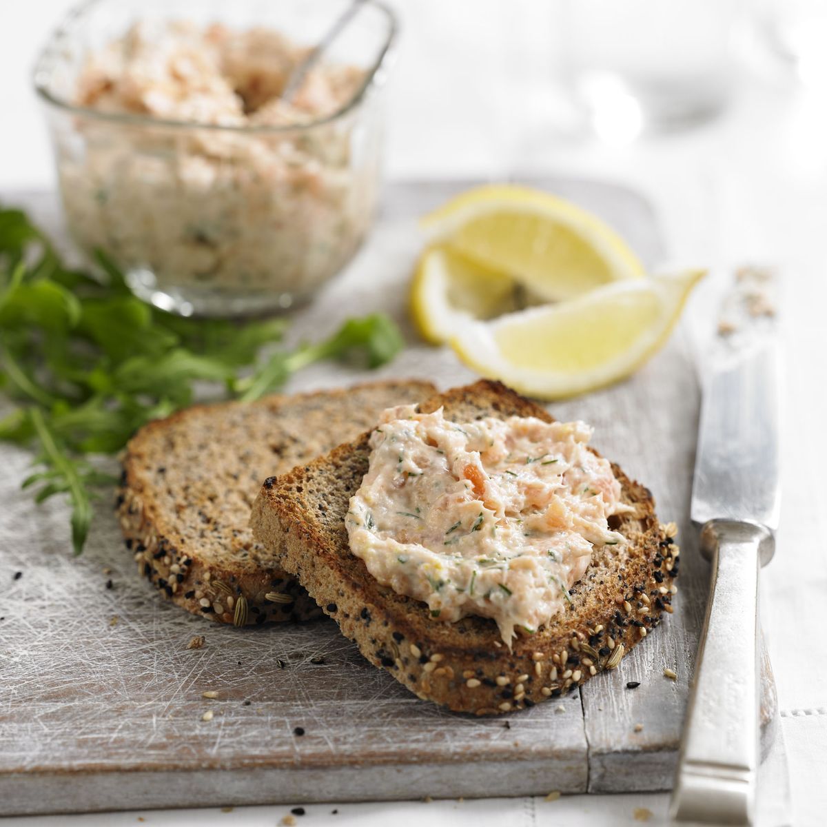 Paté de salmón ahumado caliente