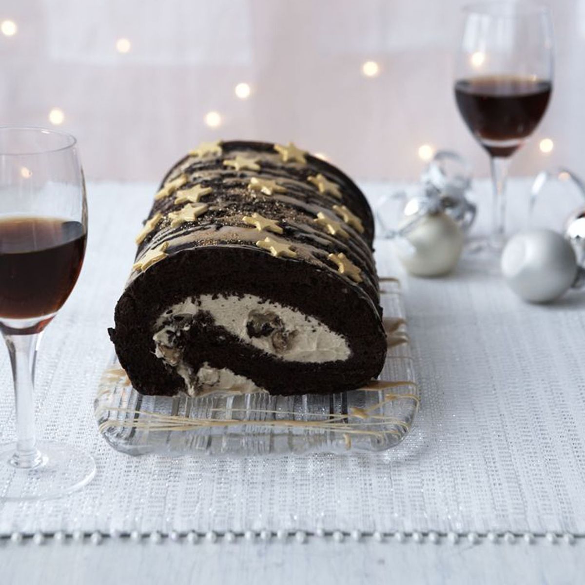 Rotolo al cioccolato e caffè