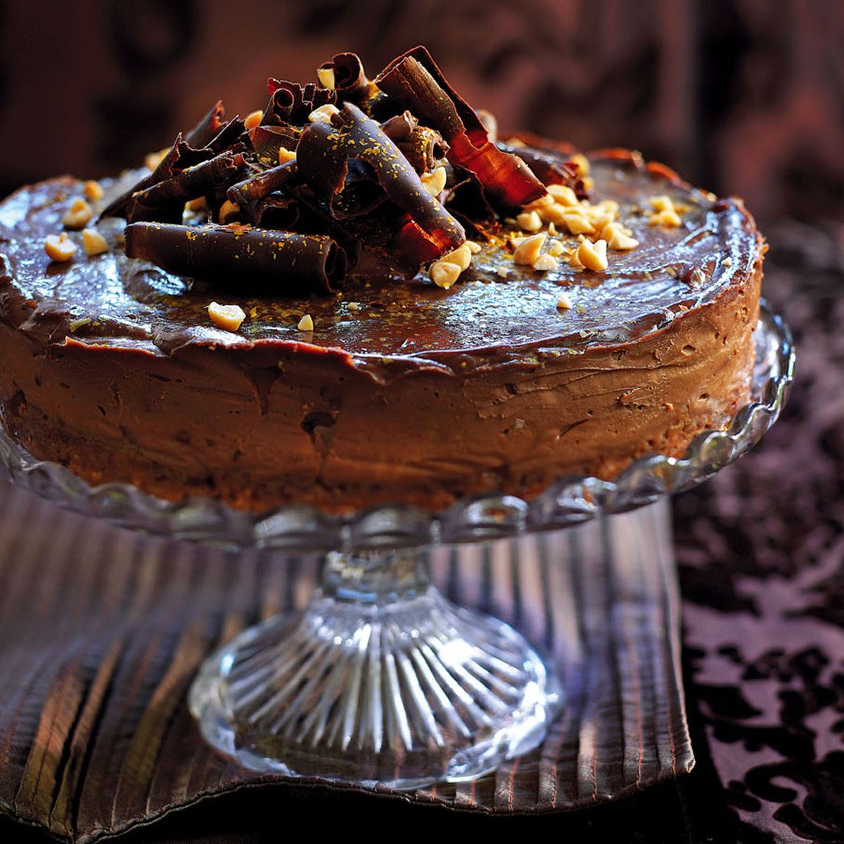 Cheesecake al cioccolato e arachidi salate