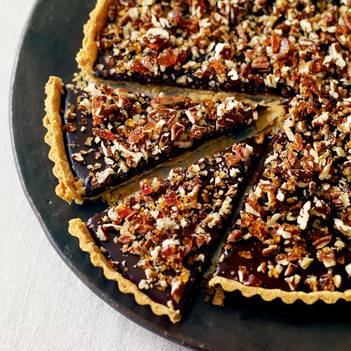 Crostata Cioccolato, Caramello e Noci