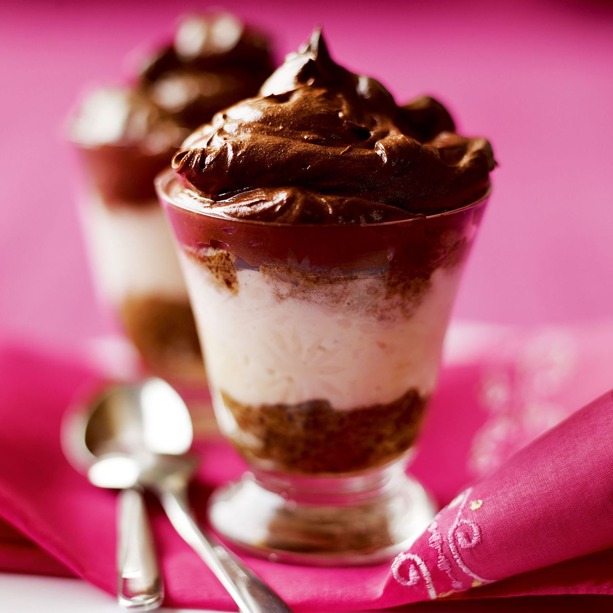 Mousse al cioccolato e brandy