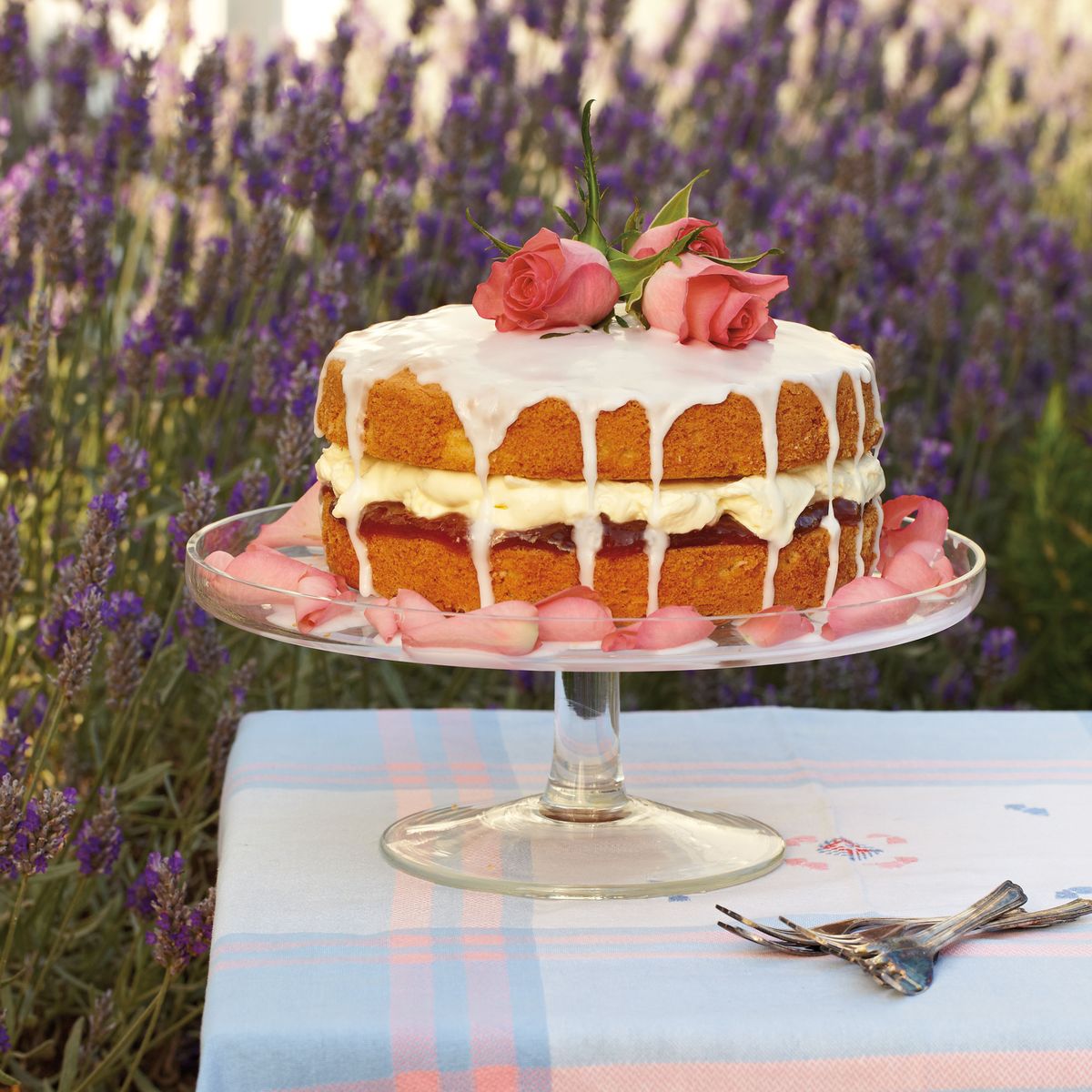 Bolo De Cardamomo Rosa E Ruibarbo