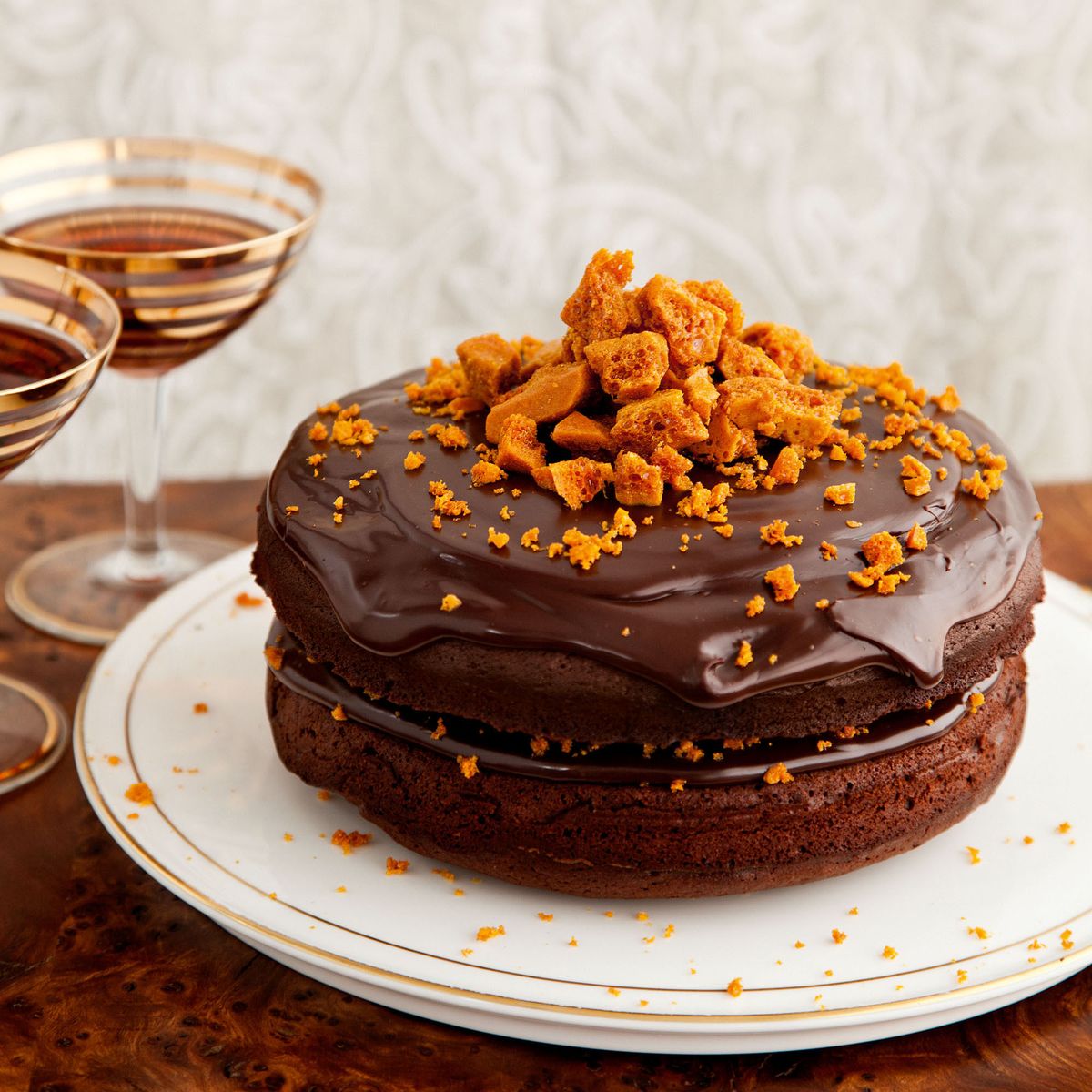 Torta de Chocolate e Honeycomb