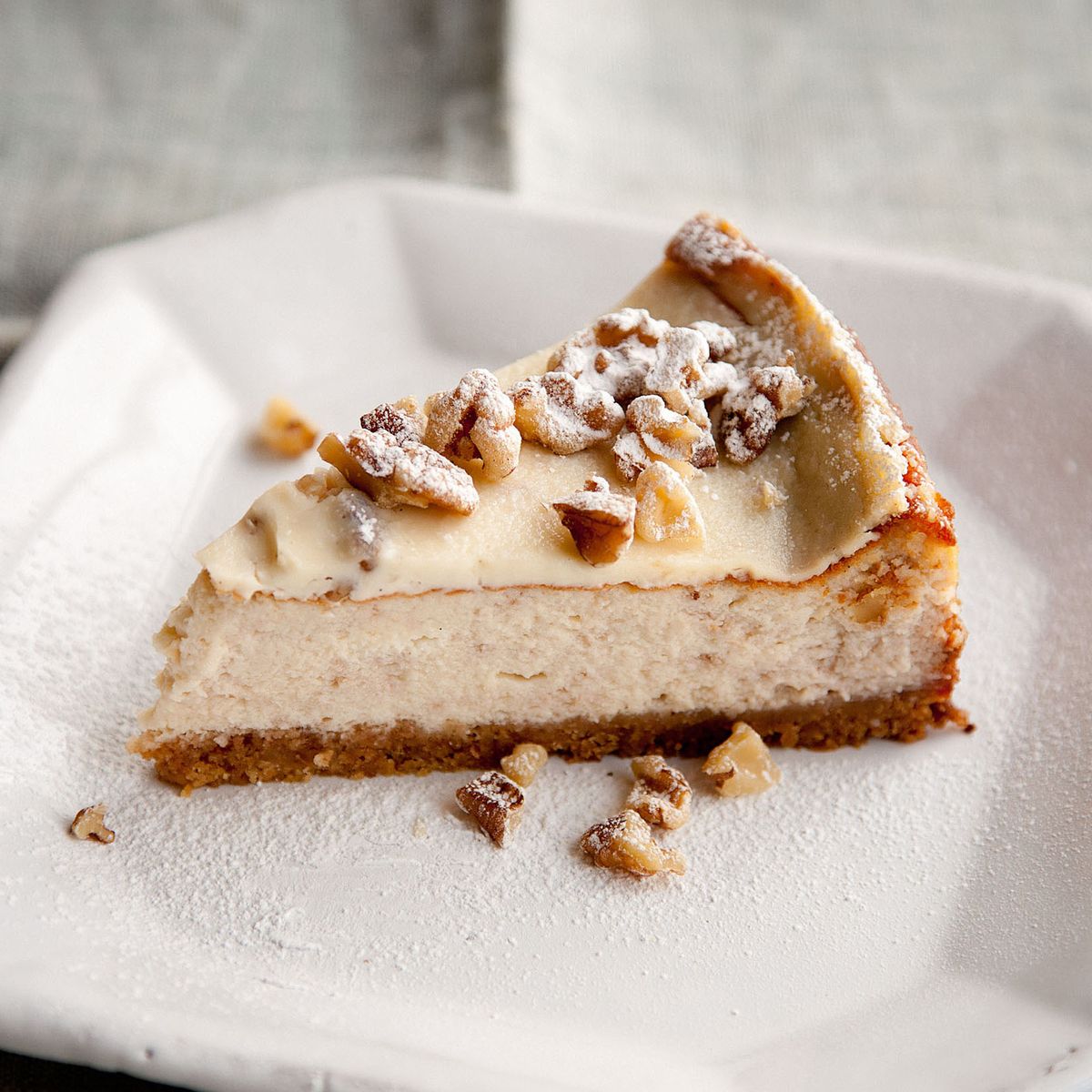 Ahorn-Walnuss-Käsekuchen