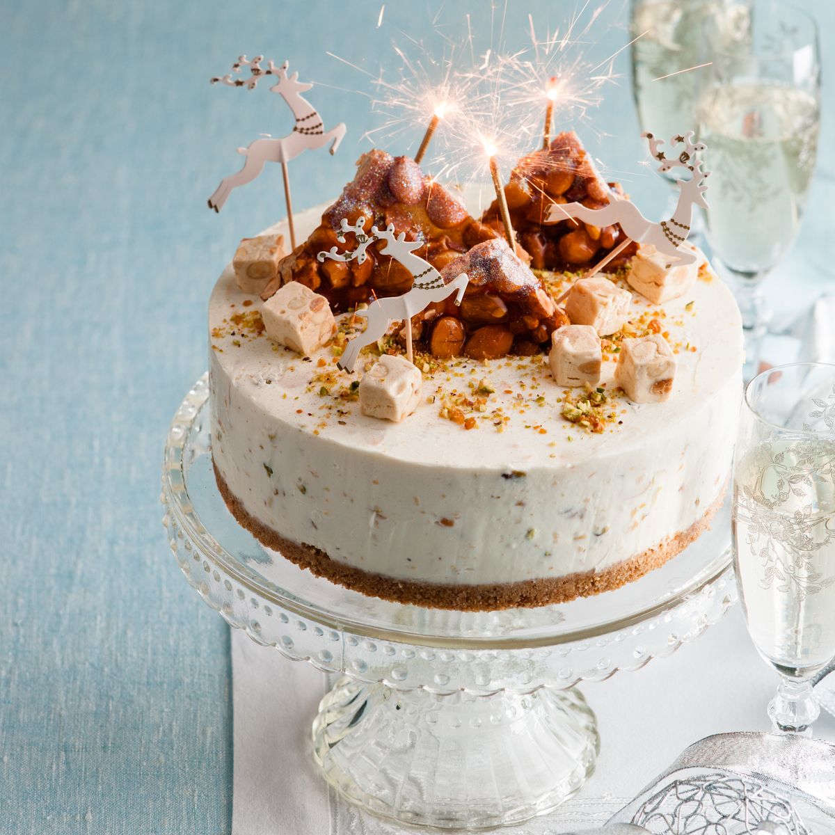 Nougat-Käsekuchen