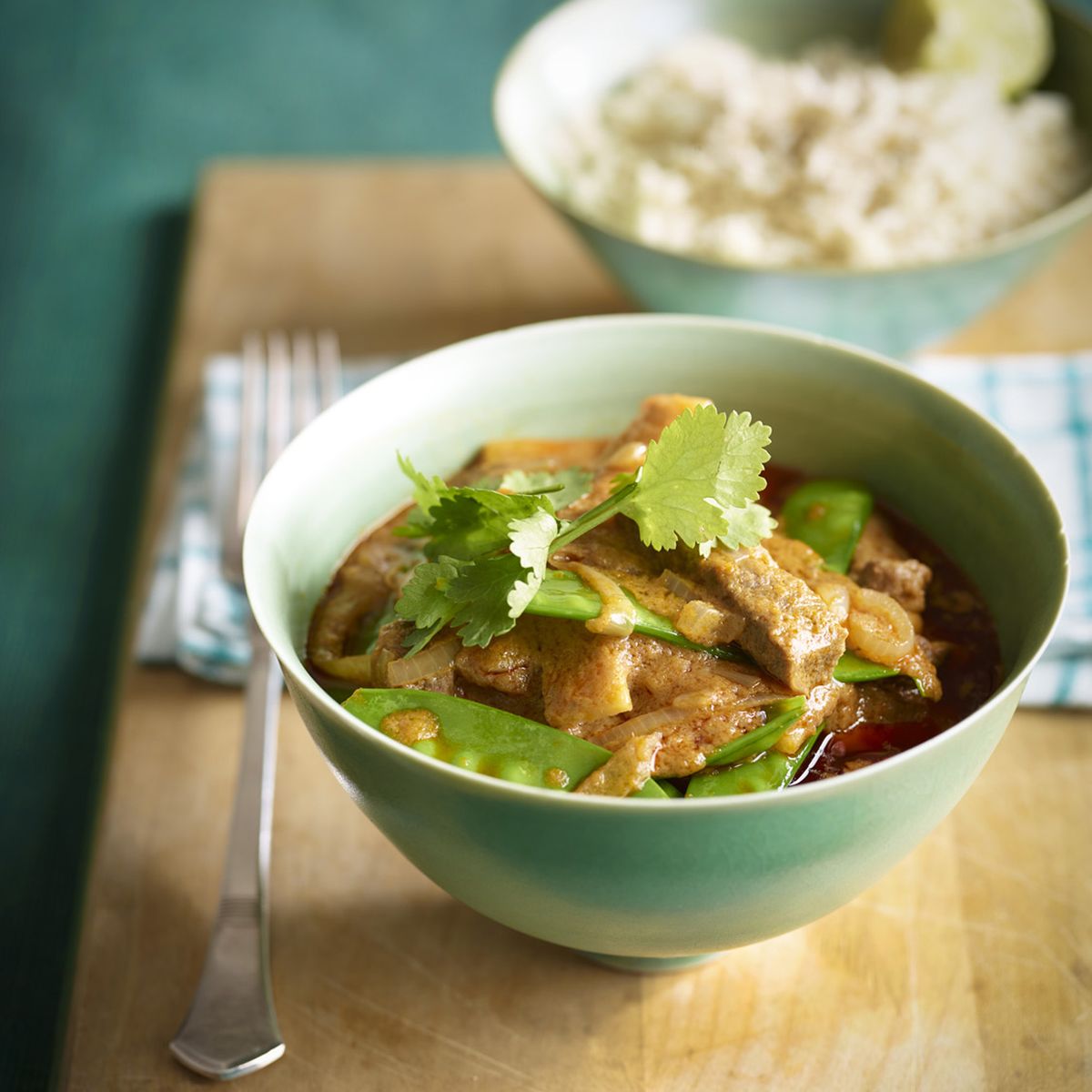 Curry de carne vermelha tailandesa