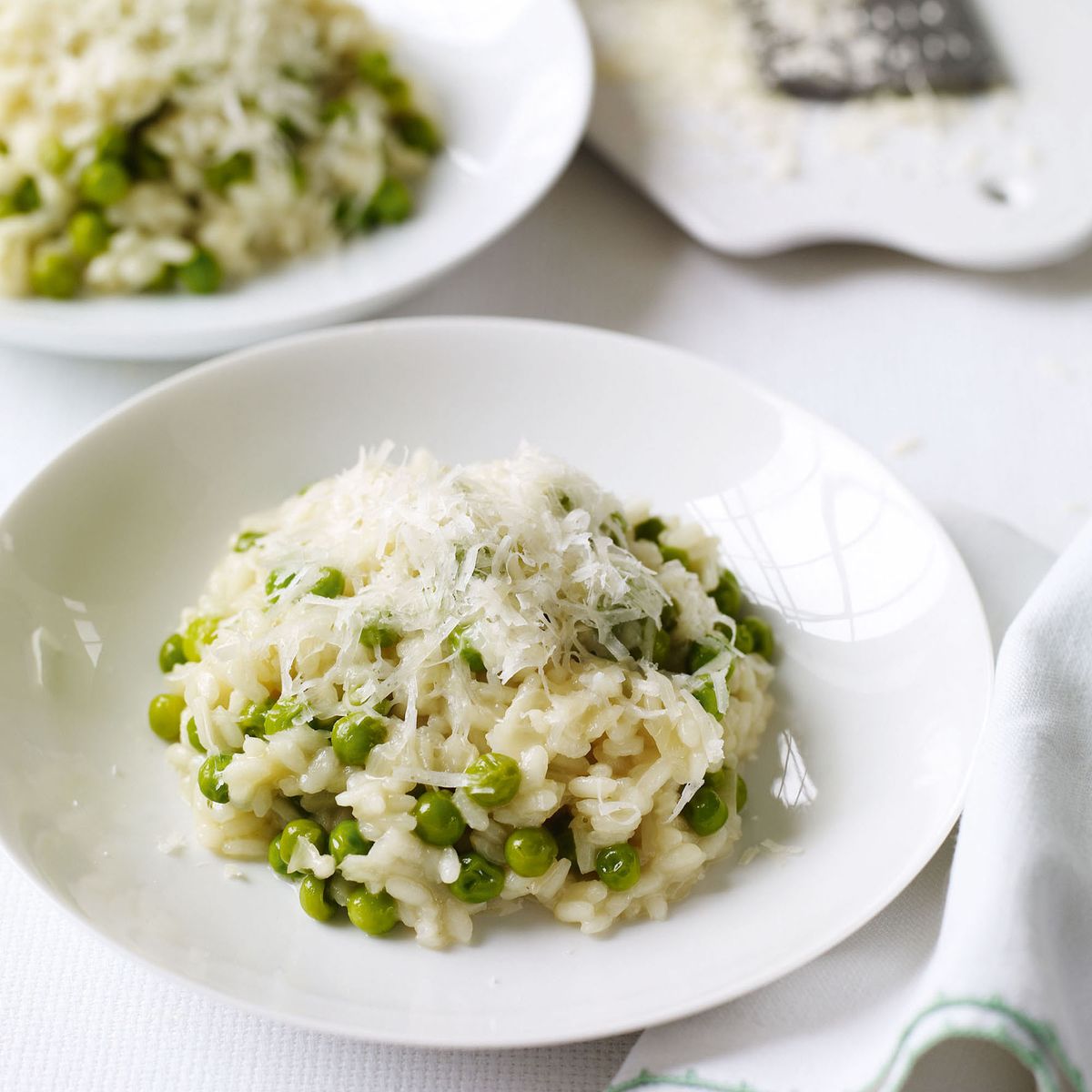Risoto de Ervilha e Parmesão