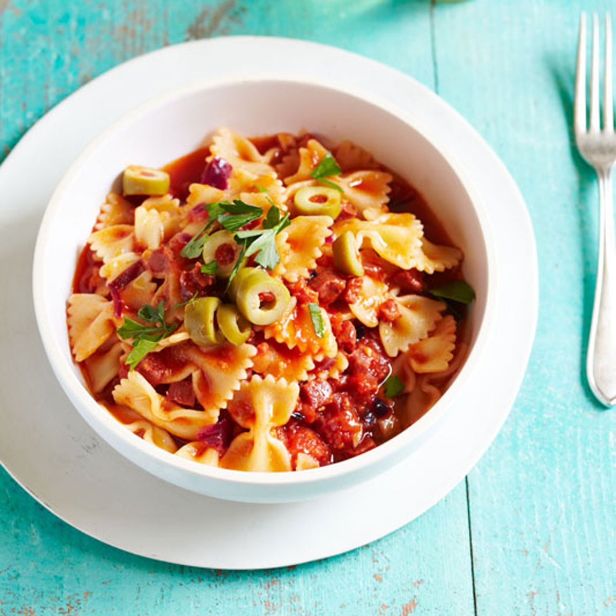 Macarrão Espanhol com Chouriço e Pimenta