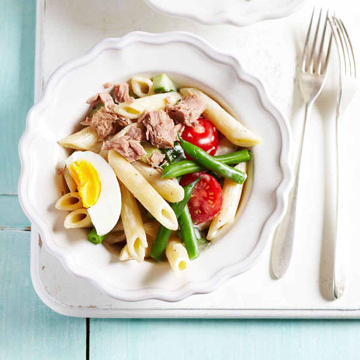 Macarrão Nicoise com Atum Francês