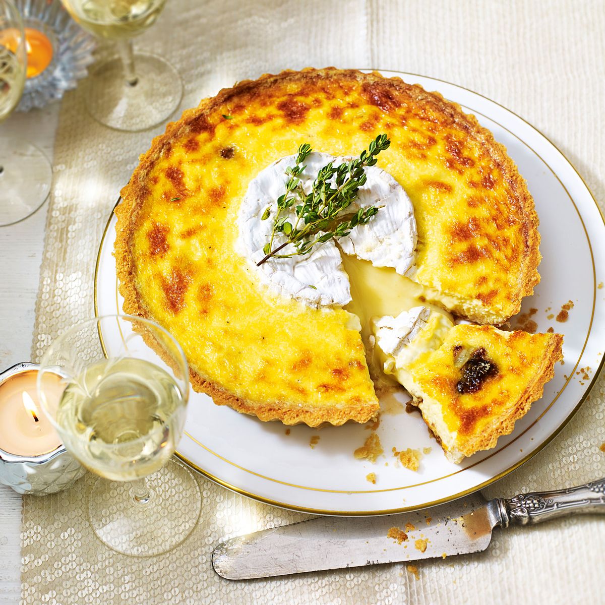 Vegetarian Dinner Party Glavna: Camembert Tart