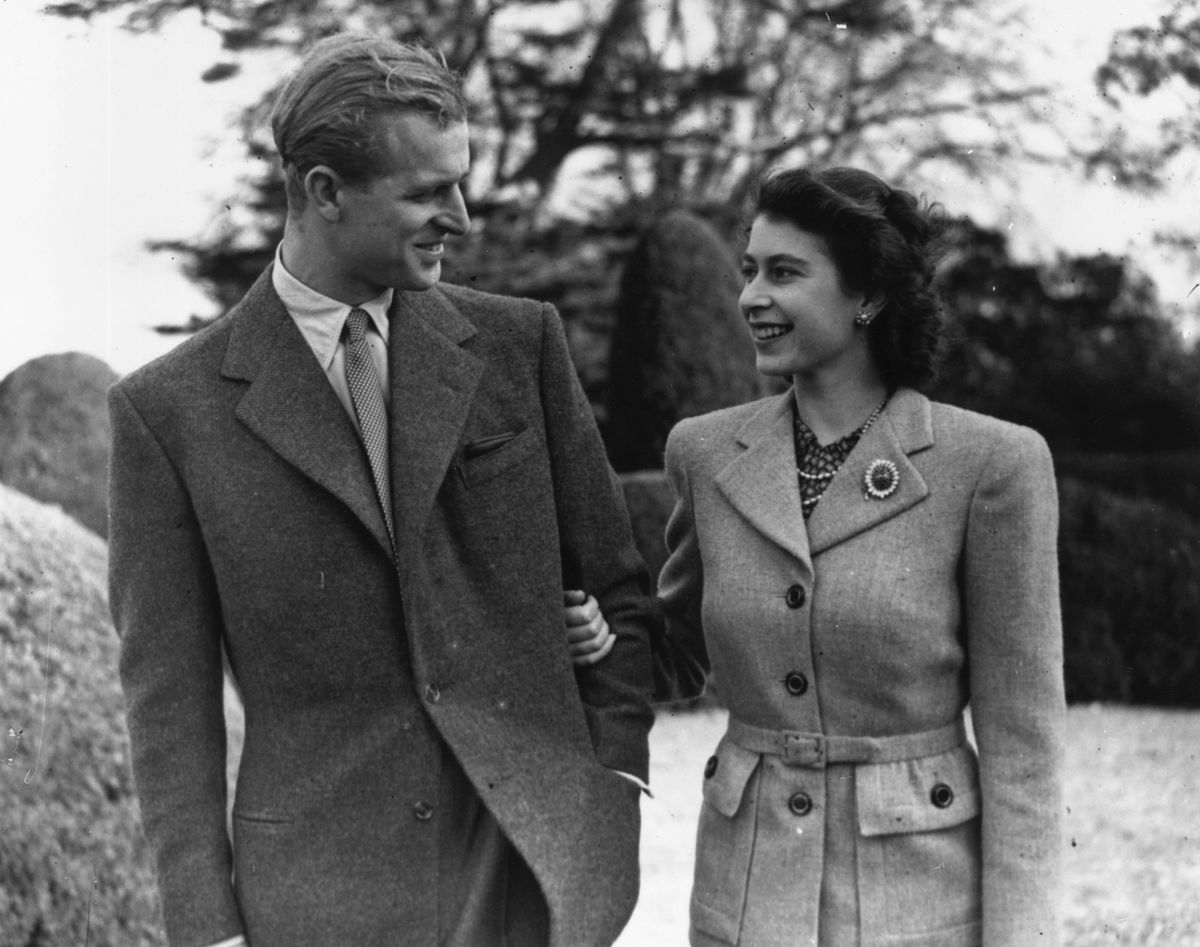 La regina e il principe Filippo quando si sono sposati per la prima volta