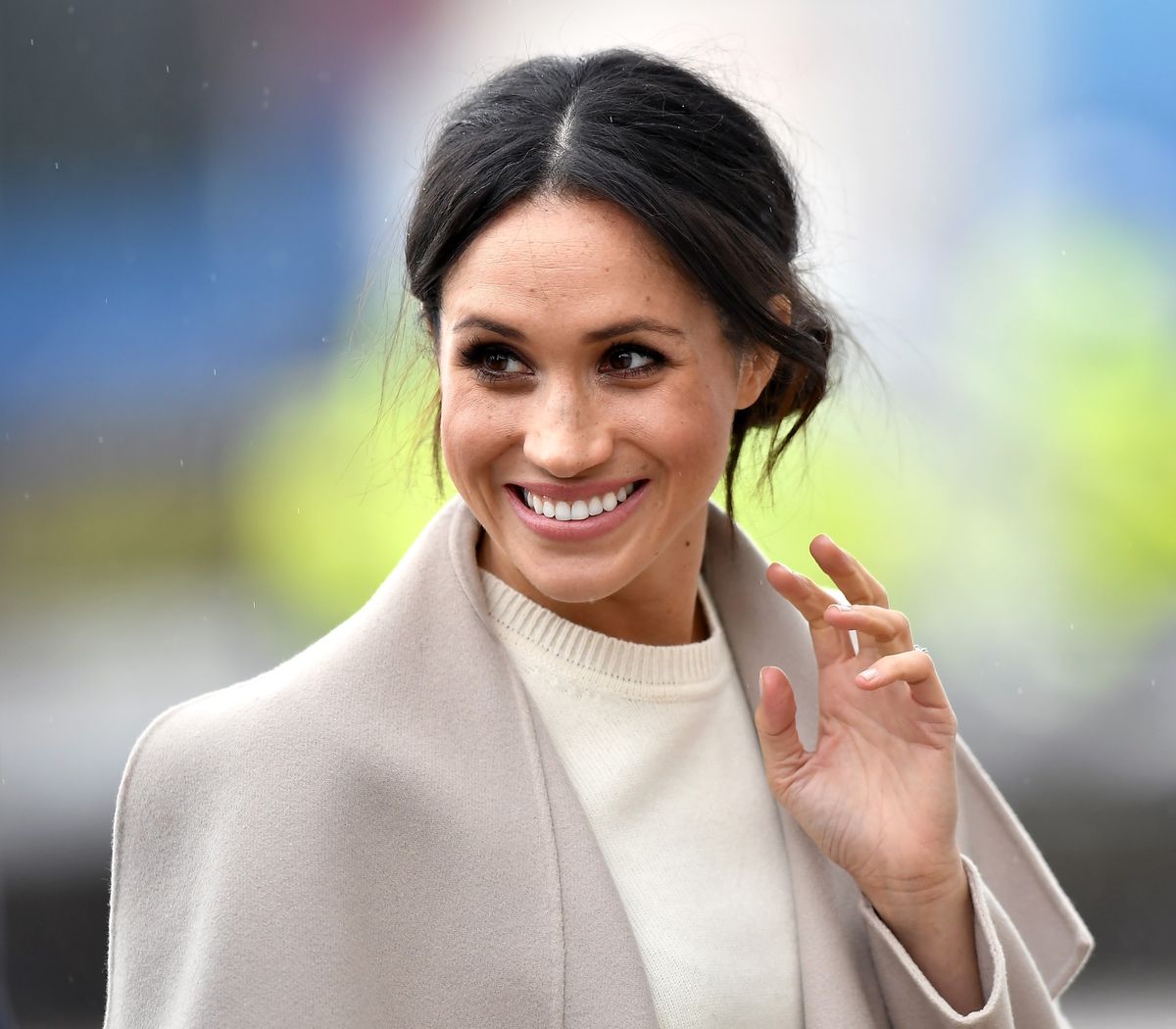 BELFAST, ROYAUME-UNI – 23 MARS: Meghan Markle est vue avant sa visite avec le prince Harry à l