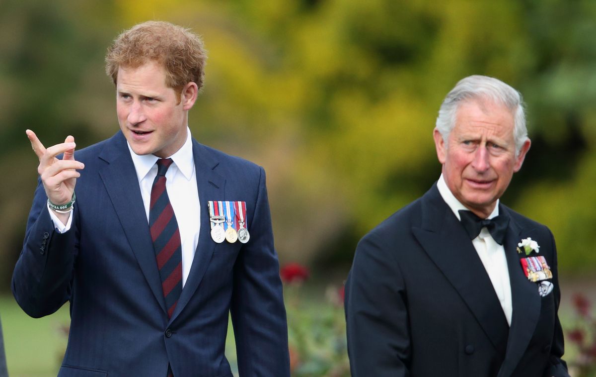 Príncipe Harry e Príncipe Charles