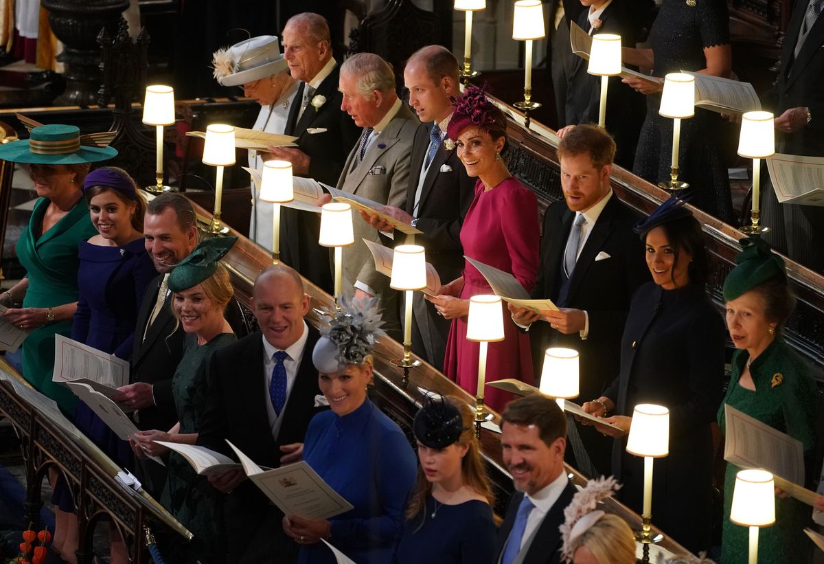 Zara Tindall y el príncipe Harry en Princess Eugenie