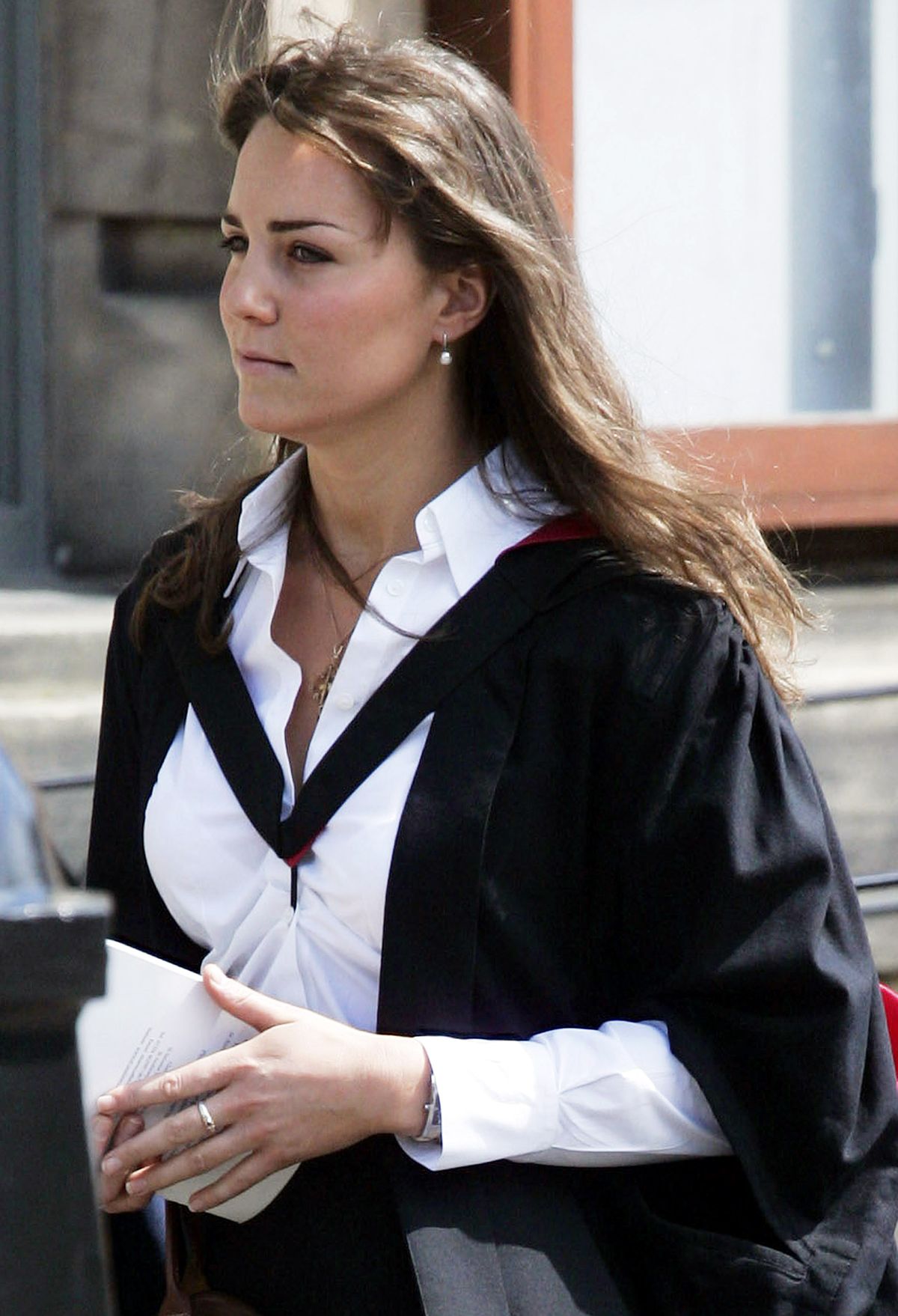 Unga Kate Middleton vid examen