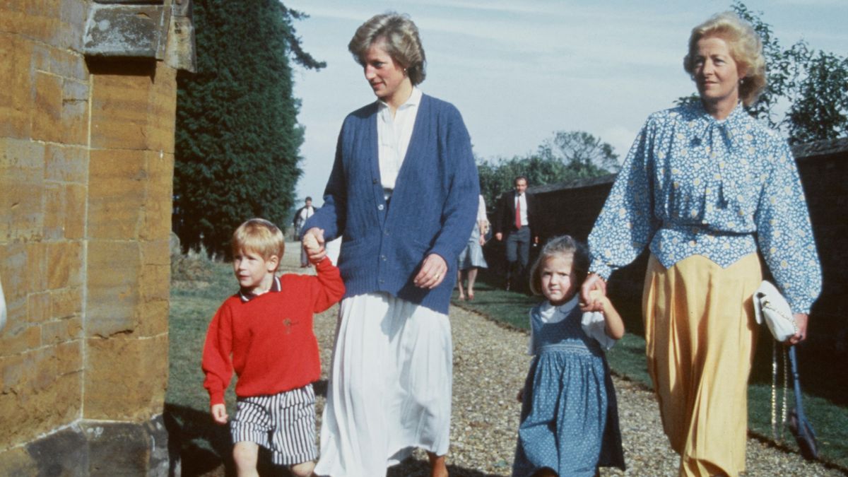 La princesse Diana avec sa mère Frances Shand Kydd
