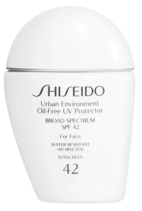 najlepší opaľovací krém na tvár Shiseido Urban Environment bezolejový UV chránič Broad Spectrum SPF 42