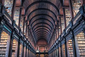 Cidades europeias - Dublin, Irlanda, Trinity College Library