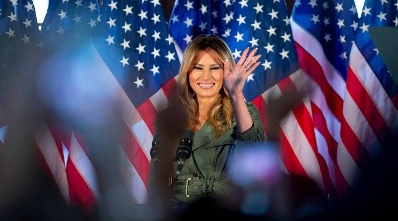 Melania Trump, manifestação de Melania Trump, Melania Trump donald trump, campanha de Melania Trump, eleições americanas
